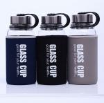 850ml/1000ml Big Size Sports Glass Bottles Durable High Borosilicate Unbreakable