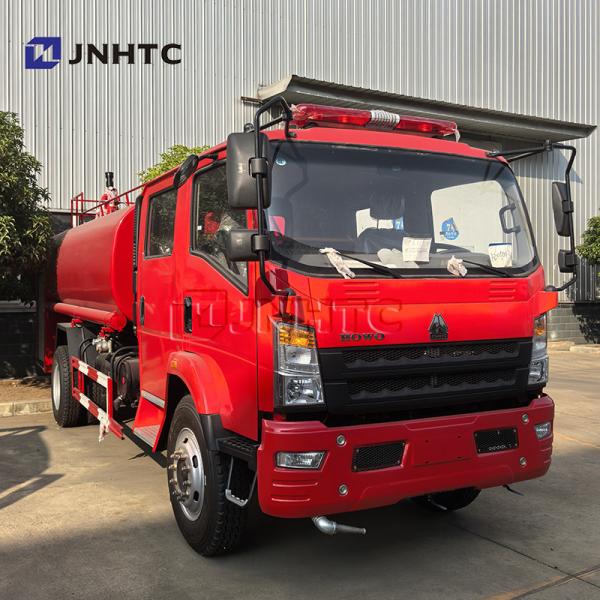 Manufacturer HOWO 4x2 5000L Water Tanker Fire Truck Fire Fighting Truck