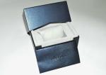 Cardboard Rigid Gift Boxes, Foil Stamping Black Luxury Gift Packaging Box For