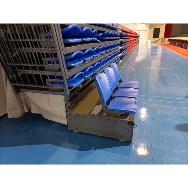 Customized Colors Retractable Seating Football Stadium Chair Padel Court Foldable Vip Stadium Bleacher For Indoor Or Outdoor