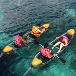 Uv Resistant Double Sit On Top Kayak , Outrigger Sailing Canoe For Rowing