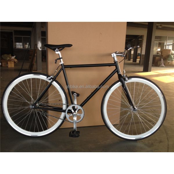 Ordinary Pedal Fixie Bike 700c Single Speed Fixed Gear Bicycle with Double V Brake