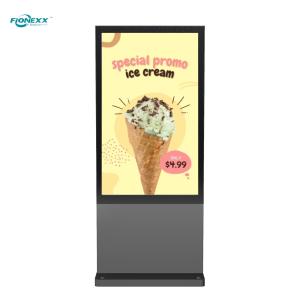 Wholesale 75Inch Gray Android Outdoor Digital Signage Totem Sleek Bezel from china suppliers