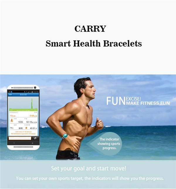 Fashion portable wrist pedometer calorie counter smart wristband