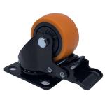 2'' 50mm Furniture PU Caster Wheel with Lock Brake