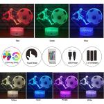 OEM Soccer LED 3D Illusion Night Light Dimmable Multiscene 5V 1A