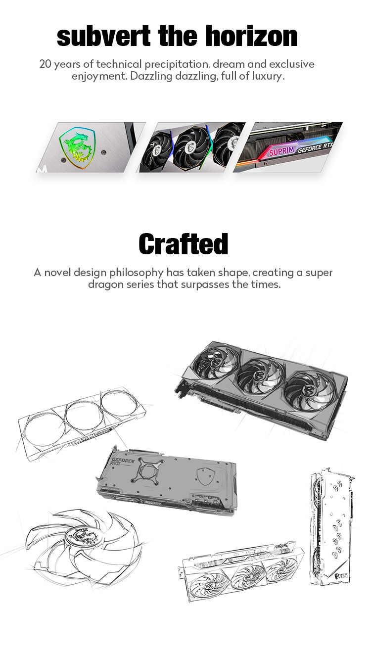 Discrete Computer Graphics Card Super Dragon GeForce RTX 3080 SUPRIM X 12G LHR