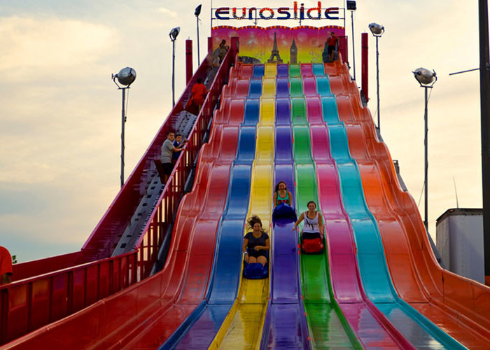 Colorful High Speed Slide Water Play Equipment 5 - 13 M Platform Height 0.85M Width