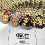 Cute Pin Badge Metal Logo Design Metal Crafts Custom Enamel Pin Hard Enamel Pin
