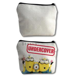 Wholesale DIY Printable Eco Friendly Linen Sublimation Coin Purse Blank For Sublimation Printing from china suppliers