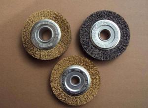 6 Inch Thick 30mm Paint Removal Derusting Brass Wire Brush