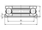 Thrust ball bearings with Spherical Outer Ring 53228