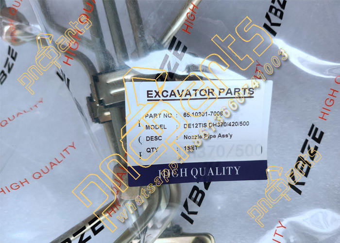 6510301 7006 Doosan Excavator Spare Parts DE12TIS DH370 DH420 Nozzle Injector Pipe Assy