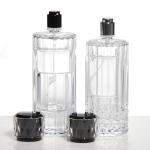 Custom Logo Elegance Carved Decor Empty 50ML Glass Bottle Luxury Perfume Bottle