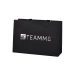 190gsm Custom Paper Bags With Handles 1 Inch Silver Hot Stamping Logo