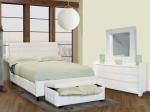 Cheap Bedroom Furniture for Apartment, Leather Bed