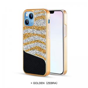 China Seamless IPhone 11 Glitter Phone Case Harmless PU Leather Material on sale