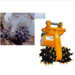 Double Head FAG Drum Cutter Excavator Q235B Rock Grinders Hydraulic