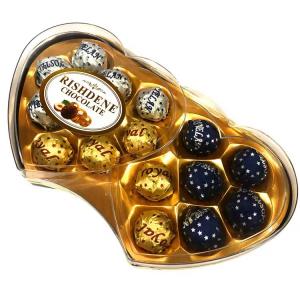 Wholesale T16 Double Heart Chocolate Gift Box Heart Shaped 16pcs from china suppliers