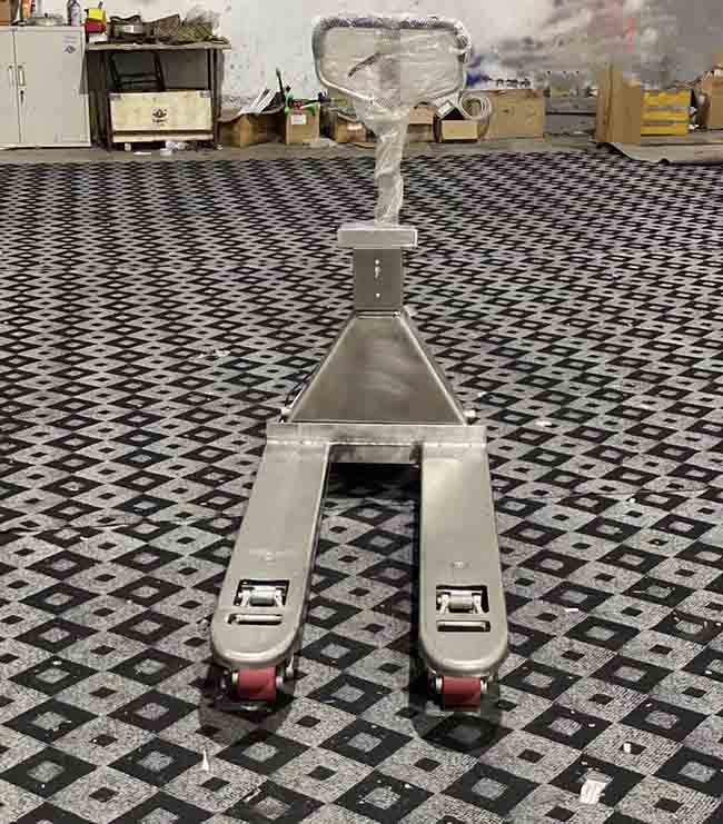 Stainless Steel Capacity 2000kg Manual Pallet Truck With Weighing Scale