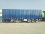Waterproof Rear Door Heavy Duty Semi Trailers Blue Color FUWA Axle 315/80R22.5