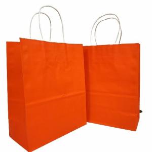 Wholesale OEM Kraft Paper Shopping Bag For Packaging Clothing Snacks Commodities from china suppliers