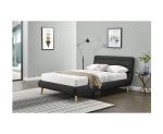 FSC OEM Black Linen Upholstered Queen Bed Fabric Cover