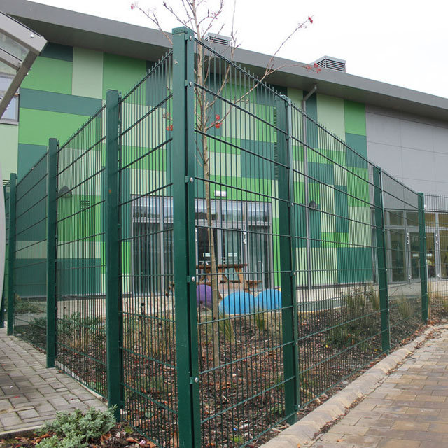 Manufacturer PVC Coated 656 Twin Wire Fencing / Perimeter Security Fence