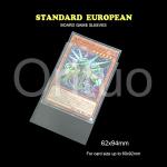 62x94mm Standard European Clear Card Sleeves Acid Free Matte Non Glare