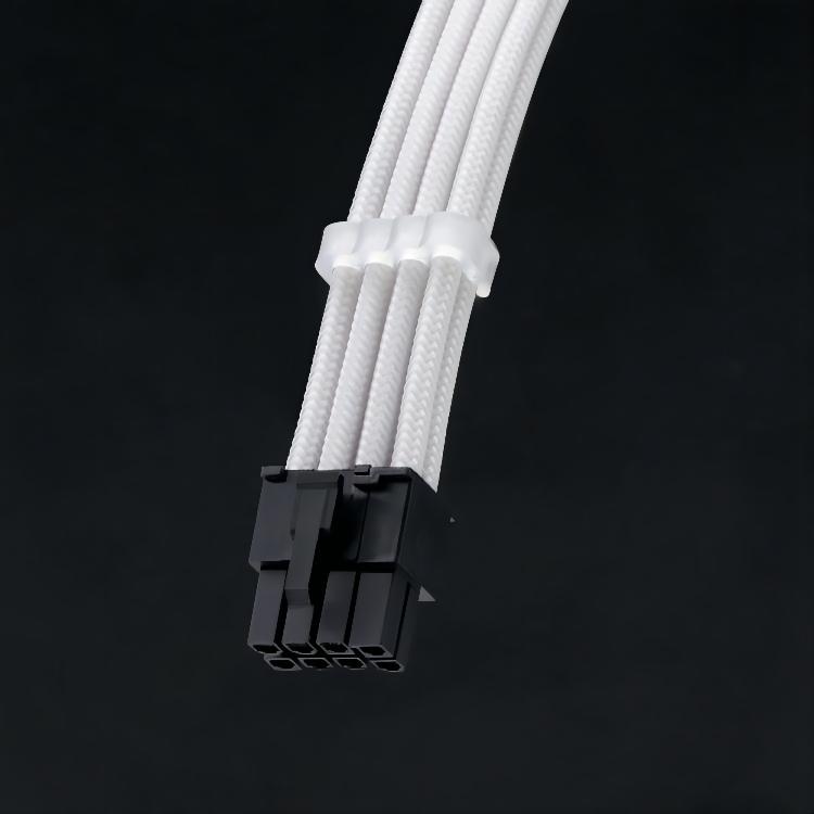 Wholesale 24 Pin ATX 2*4+4 Pin EPS 3*6+2Pin PCI-E Pearl White Extension Cable Set Six-piece