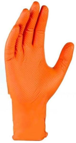 8.0gr Nitrile Protective Disposable Gloves Diamond Pattern Disposable Safety