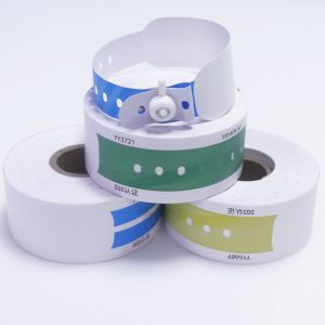 UPC Barcode Patient ID Bracelet , Vinyl Medical Hospital Arm Band