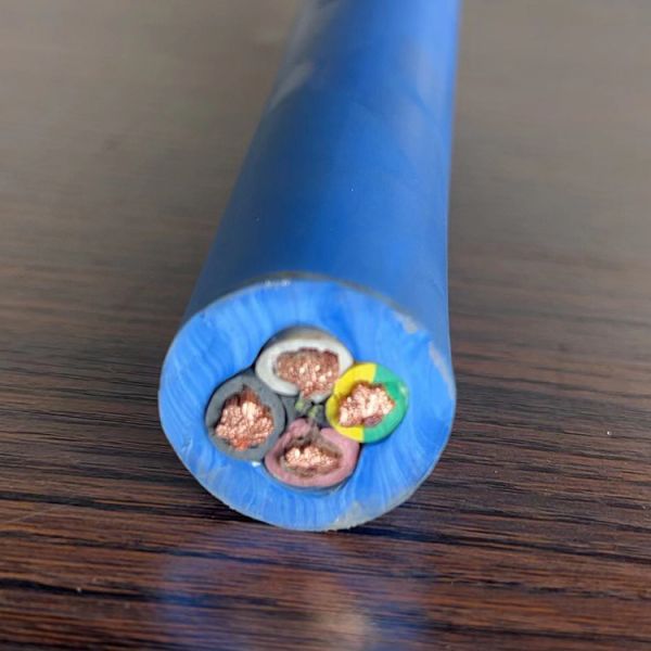 Waterproof Flat Rubber Submersible Pump Cable with EPR/NBR Insulation and 450/750V Rated Voltage for -40°C to +60°C