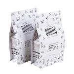 Printed recycled material flat bottom pet dog food packaging plastic bag with