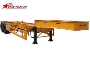 Wholesale WM265 Yellow Skeletal Used Semi 20 Ft Skeleton Container Chassis Trailer from china suppliers
