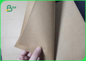 China Wood Pulp 40gsm Food Grade Brown Kraft Paper For Packaging Non - toxic on sale