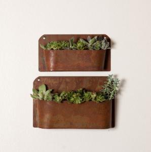 Wholesale Laser Cut Metal Wall Art Corten Steel Wall Hanging Planter For Garden Ornaments from china suppliers