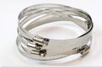 Polishing Finish Stainless Steel Hose Clips for Large Size American Style Spring