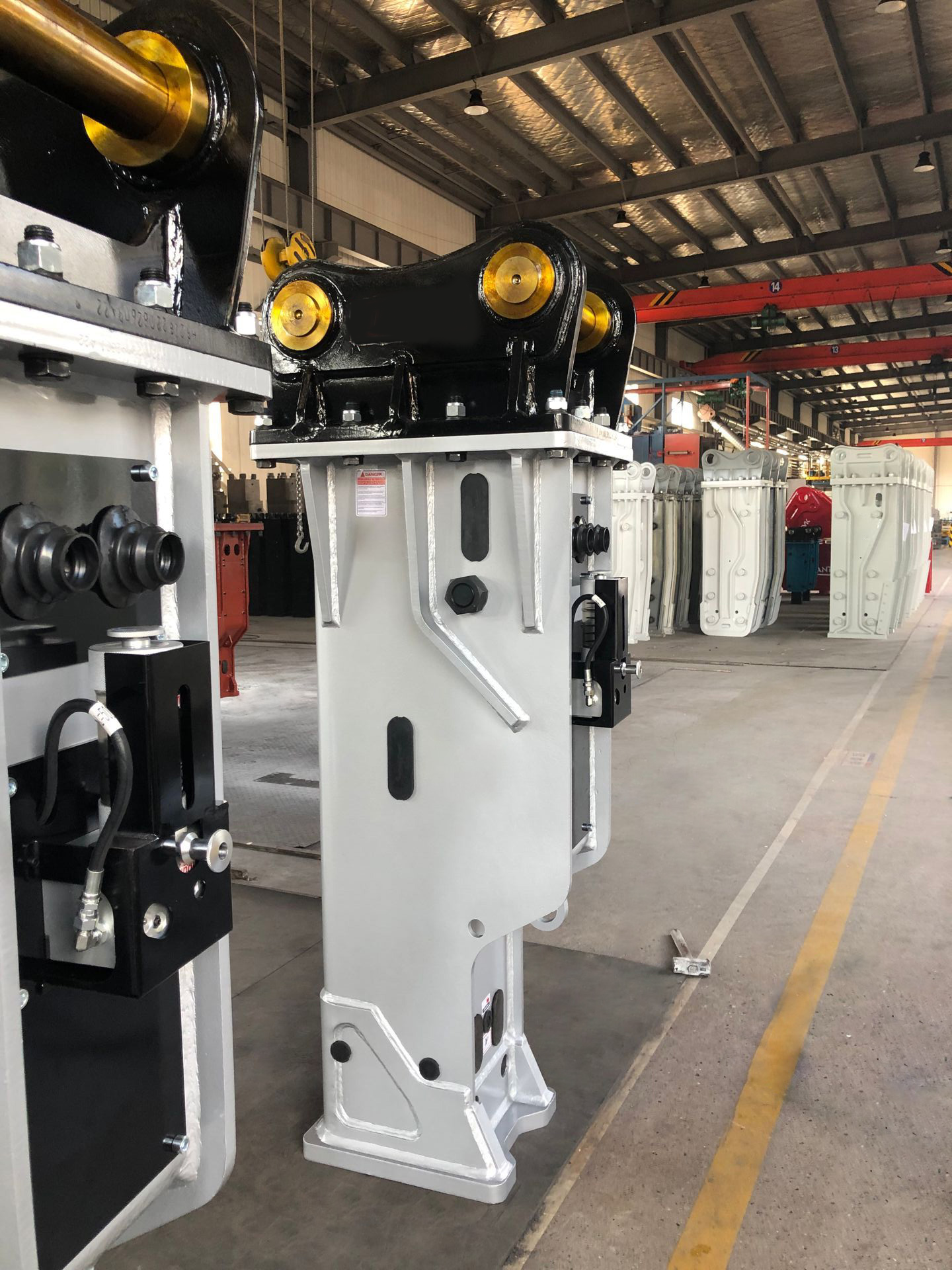 Custom Concrete Breaker Attachment Excavator Excavation Skid Steer Rock Hammer