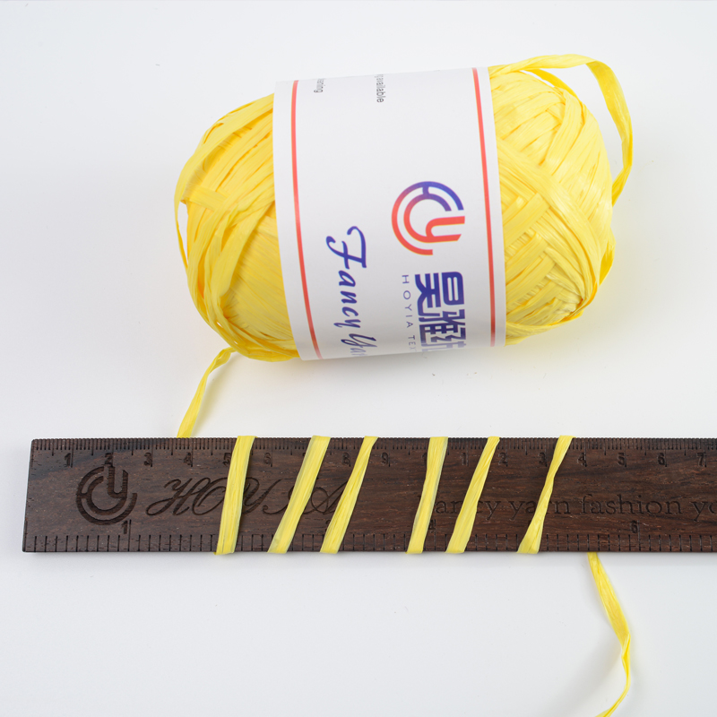 Custom Rayon Raffia Ribbon Yarn Crochet Craft Paper Packing