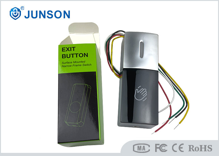Mini No Touch Exit Button Zinc Alloy DC12V Waterproof IP68 With LED Indicator