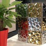 48mmx48mm Metal Mosaic Tile 304 Double Color Mirror Stamped Mosaic Stainless