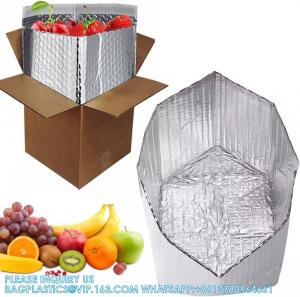 China Foil Insulated Box Liners For 8x8x8 Box Size-Pack Double-Sided Metalized Foil Insulated Shipping Boxes-Insulated on sale