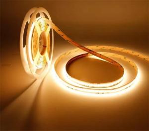 China 24V 8mm Cob Led Tape Strip Flexible Light IP20 5 Meters/Roll For Decoration on sale