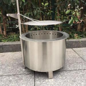 Wholesale Double Wall 56cm Smokeless Fire Pit With Grill 38cm Stove from china suppliers