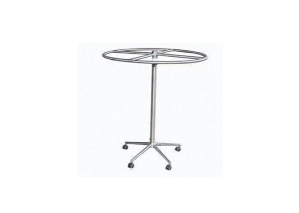 Supermarket Rolling Clothes Rack , Heavy Duty Clothes Display Stand For Clothing