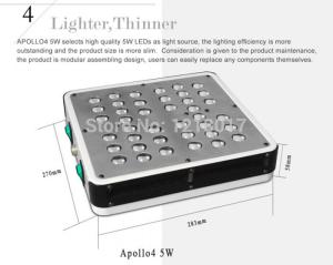 Wholesale 2016 best selling 200w Apollo 4 Hydroponic Led Grow Lights with 3 Full Year Warranty from china suppliers