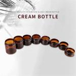 Transparent Amber Empty Cosmetic Containers Eco Friendly Cosmetic Packaging