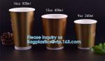 Gold Foil Christmas Drinkware Holiday Party Supplies, Xmas Disposable Paper Cup,