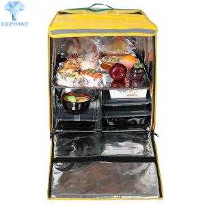 Wholesale 8-16 Hours Insulated Bike Delivery Bag Thermal Delivery Backpack Silk Screen Printing from china suppliers